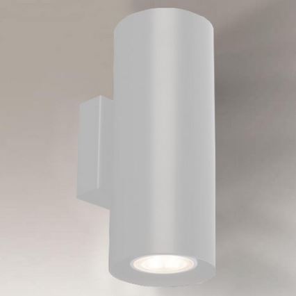 Shilo - Stenska svetilka 2xGU10/15W/230V bela