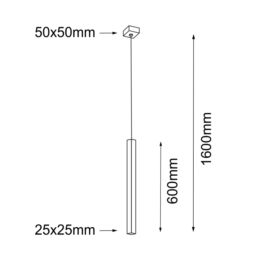 Shilo - Lestenec na vrvici 1xG9/10W/230V