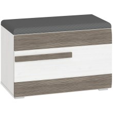 Shoe cabinet SARPA 50x80 cm bela/rjava