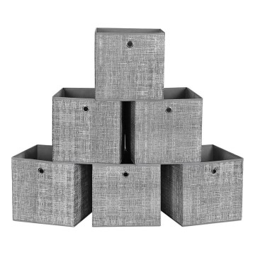Shranjevalni set CURAN, 6 kosov, siva