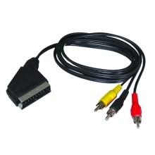 Signalni kabel za priključitev 2 AV naprav SCART priključek / 3x CINCH priključek