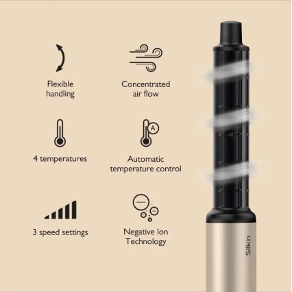 Silk’n - Sušilec za lase SILKYAIR FLEX 230V črna/zlata