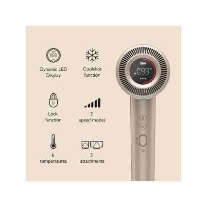 Silk’n - Sušilnik za lase SILKYAIR PRO 1600W/230V zlata