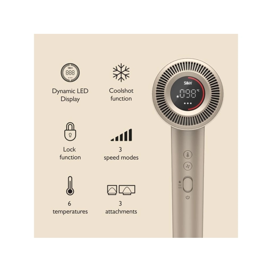 Silk’n - Sušilnik za lase SILKYAIR PRO 1600W/230V zlata