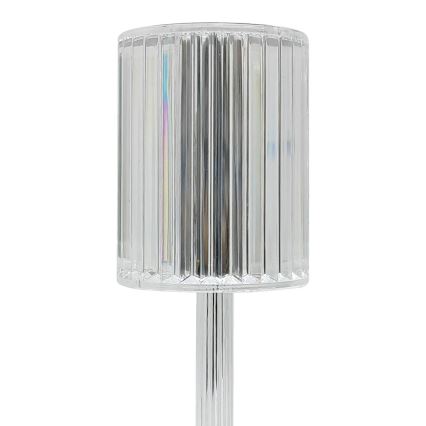 SIMPLE LED polnilna namizna svetilka na dotik LED/1W/5V 2400 mAh 3000-6000K prozorna