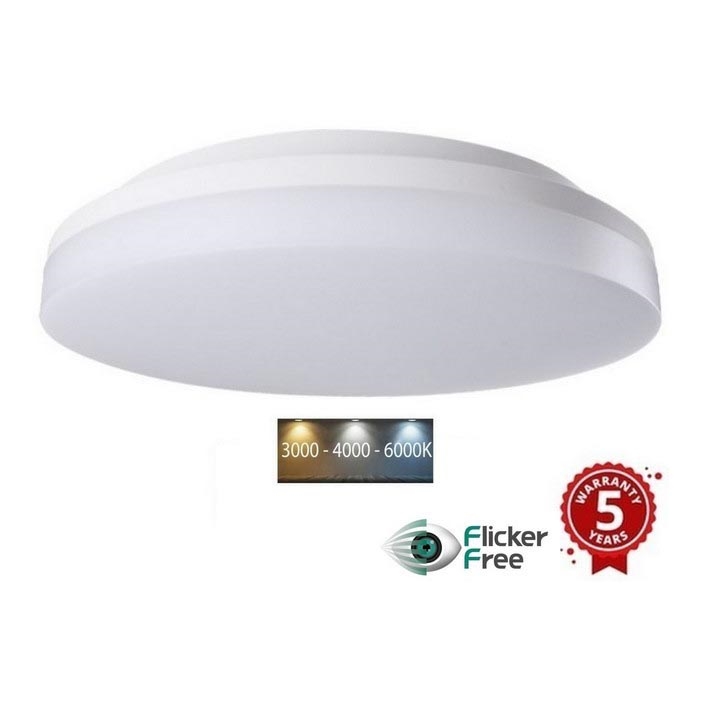 Sinclair - LED Nadgradna svetilka LED/30W/230V 3000K/4000K/6000K IP54 33 cm bela