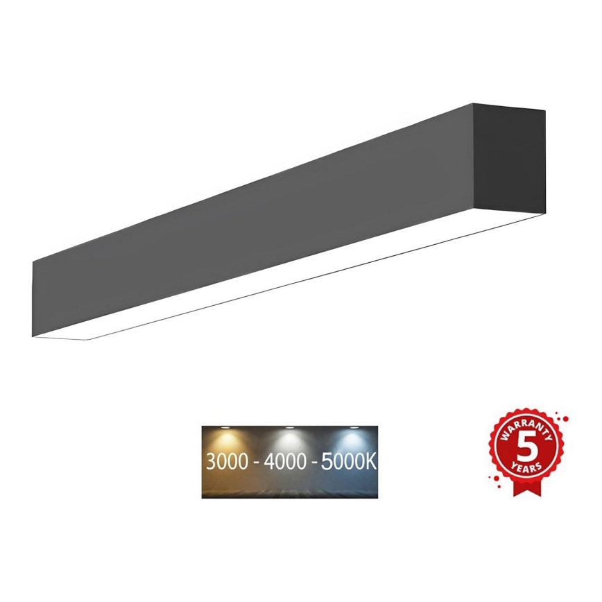 Sinclair - LED Stropna svetilka LSM LED/20W/230V 3000K/4000K/5000K 60 cm črna