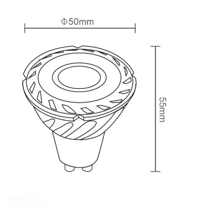 Sinclair - LED Žarnica GU10/5W/230V 4000K