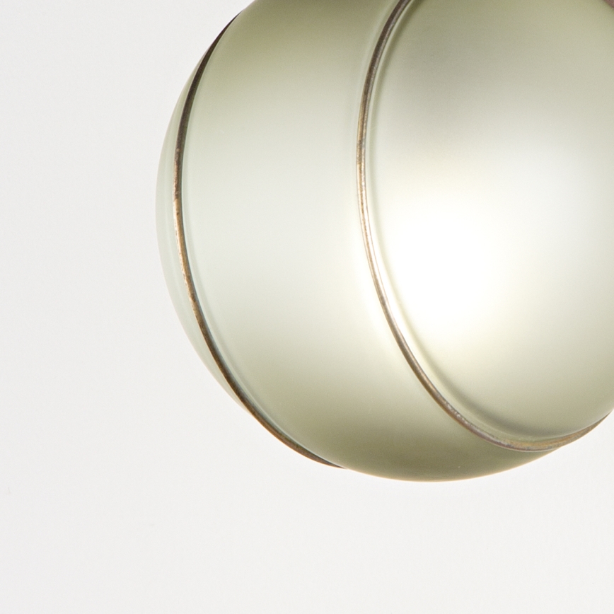 SIRU - Stenska svetilka FLORET 1xE14/40W/230V rjava/siva Venetian steklo