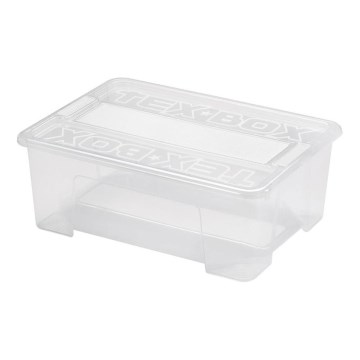 Škatla za shranjevanje TEX BOX 10 l prozorna