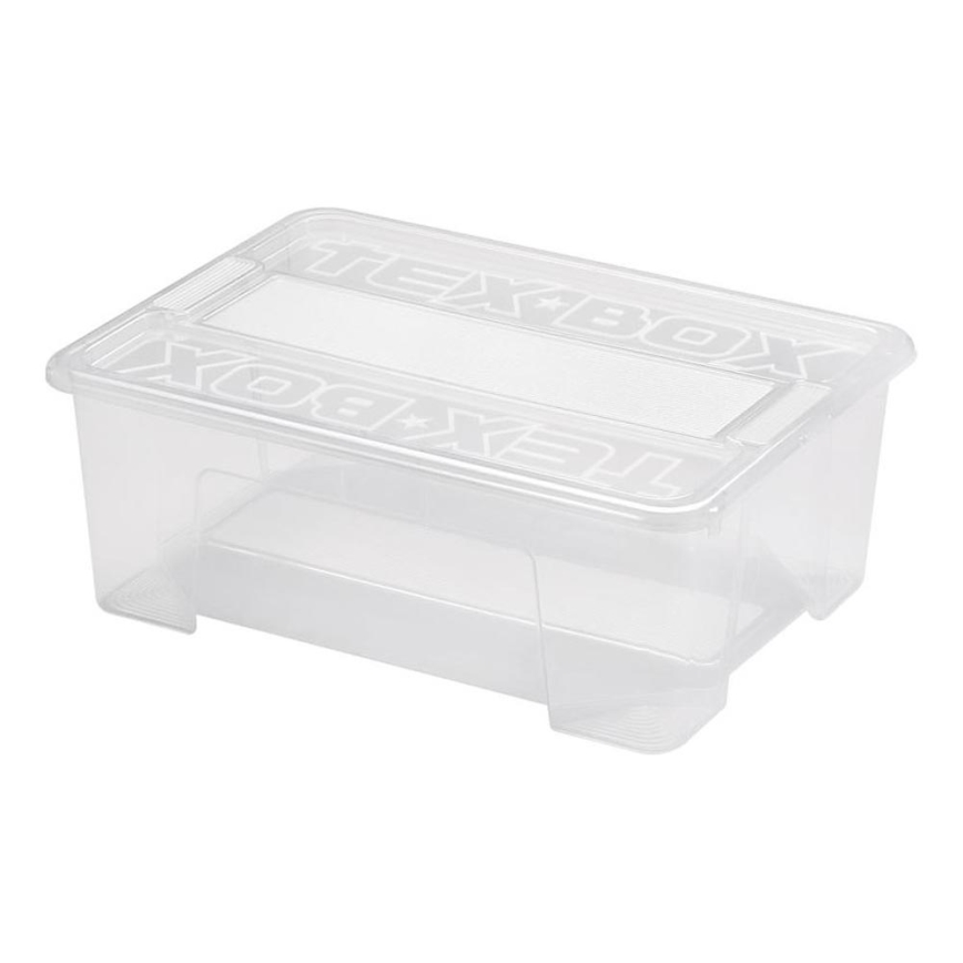 Škatla za shranjevanje TEX BOX 10 l prozorna