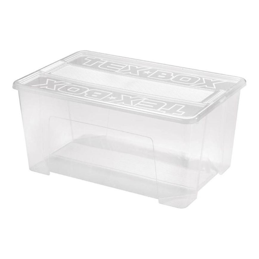 Škatla za shranjevanje TEX BOX 48 l prozorna