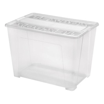 Škatla za shranjevanje TEX BOX 70 l prozorna
