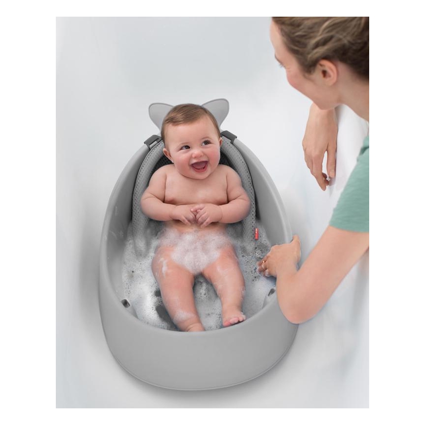 Skip Hop - Otroška kad z ergonomsko podlogo MOBY 3 siva