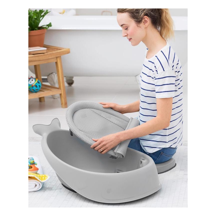 Skip Hop - Otroška kad z ergonomsko podlogo MOBY 3 siva