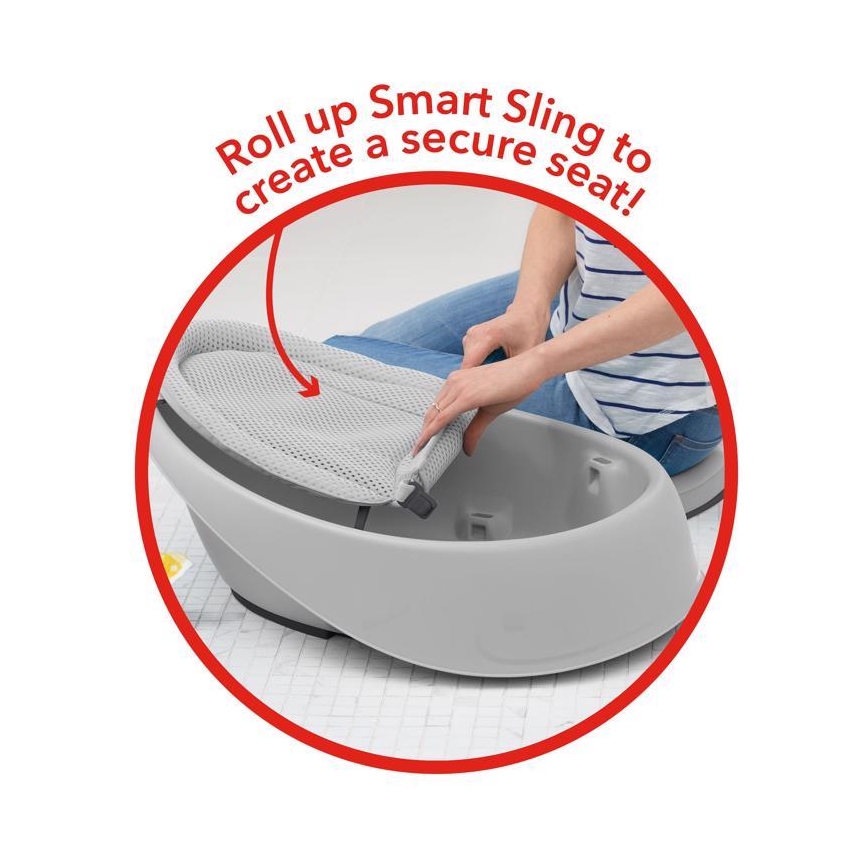 Skip Hop - Otroška kad z ergonomsko podlogo MOBY 3 siva