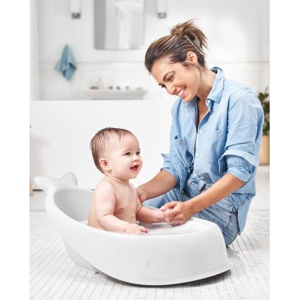 Skip Hop - Otroška kad z ergonomsko podlogo MOBY 3 bela