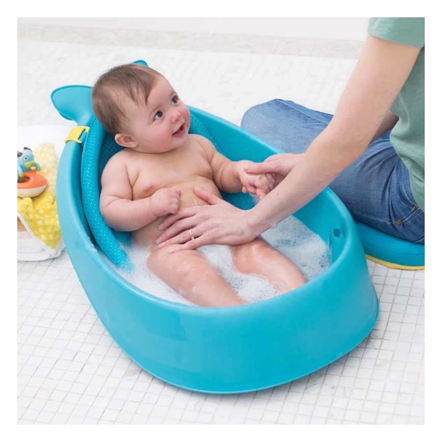 Skip Hop - Otroška kad z ergonomsko podlogo MOBY 3 modra