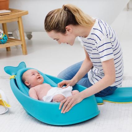 Skip Hop - Otroška kad z ergonomsko podlogo MOBY 3 modra