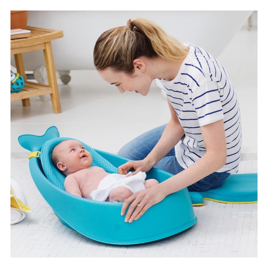 Skip Hop - Otroška kad z ergonomsko podlogo MOBY 3 modra