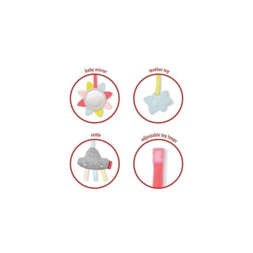 Skip Hop - Otroška odeja za igranje z lesenim trapezom LINING CLOUD