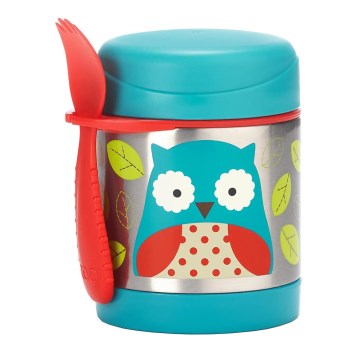 Skip Hop - Termoska za hrano z žlico/vilico ZOO 325 ml sova