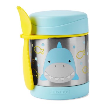 Skip Hop - Termovka za hrano ZOO 325 ml, morski pes, z žlico in vilico