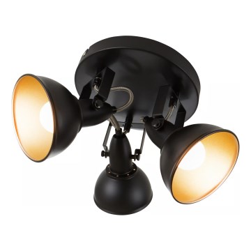 Smerna svetilka 3xE14/40W/230V črna