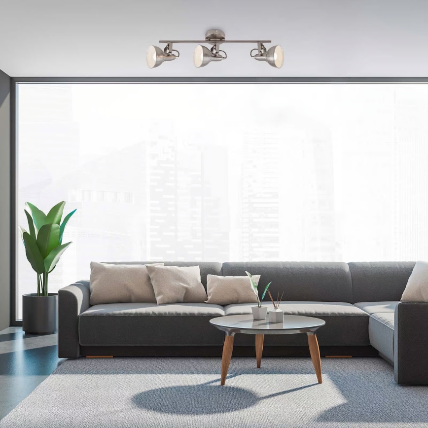 Smerna svetilka 3xE14/40W/230V v mat kromu