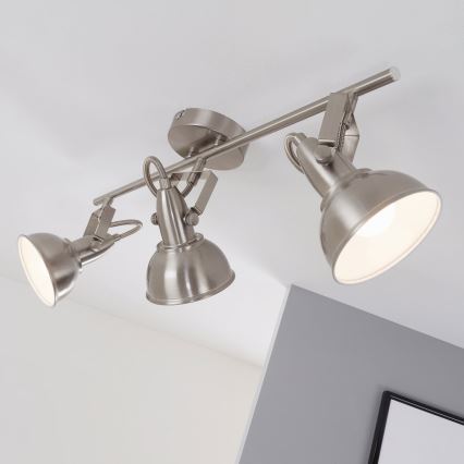 Smerna svetilka 3xE14/40W/230V v mat kromu