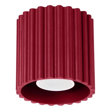 Smerna svetilka AURA 1xGU10/10W/230V, premer 10 cm, rdeča