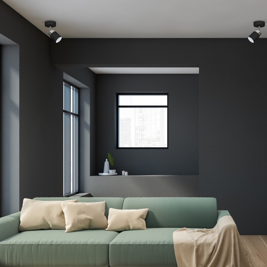 Smerna svetilka JOKER 1xGU10/25W/230V črna/sijajni krom