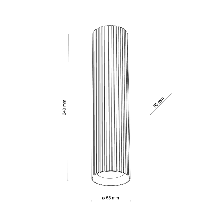 Smerna svetilka TUNE L 1xGU10/10W/230V 24 cm bela