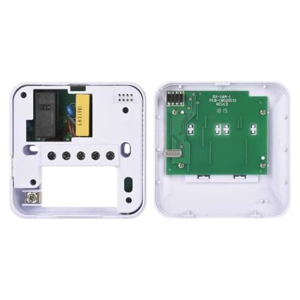 Sobni ročni brezžični termostat 230V/16A 2xAA bel