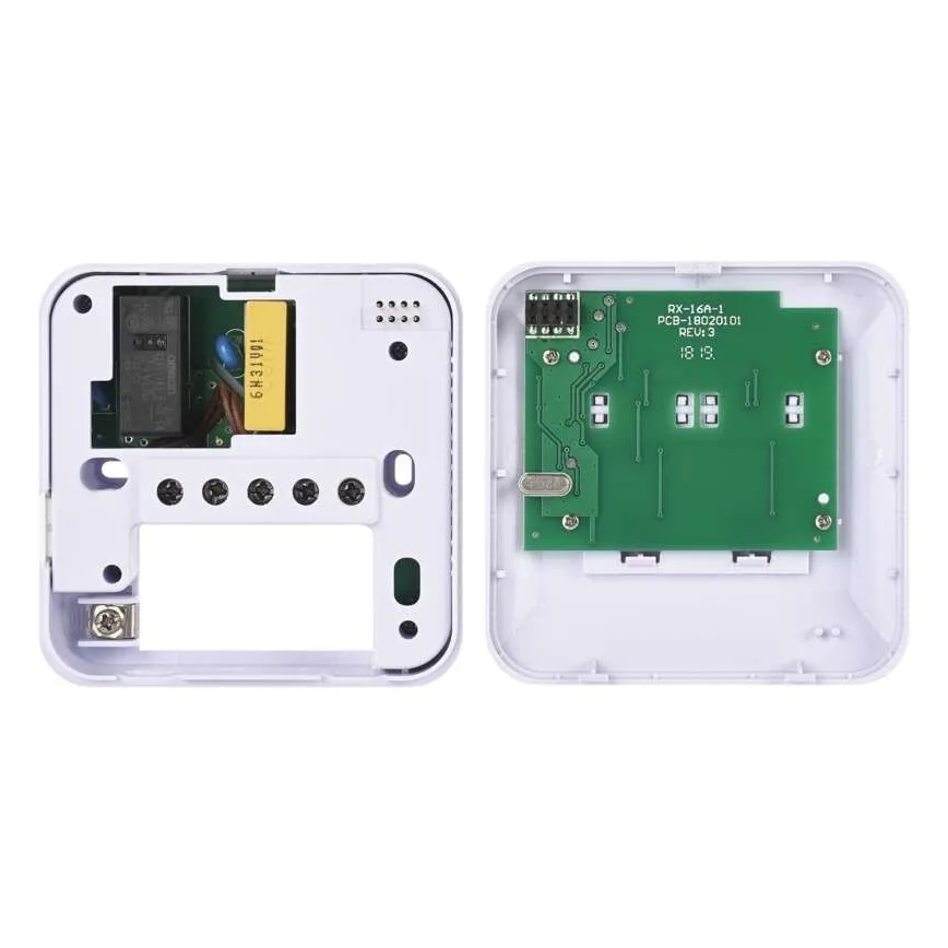 Sobni ročni brezžični termostat 230V/16A 2xAA bel