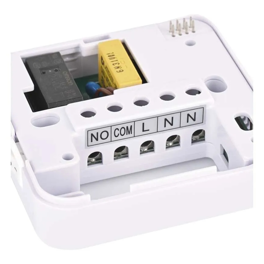 Sobni ročni brezžični termostat 230V/16A 2xAA bel