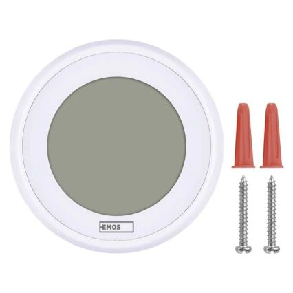 Sobni ročni termostat 230V/6A 2xAA bel