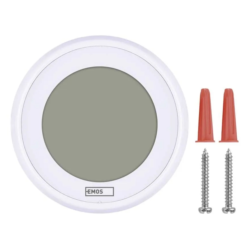 Sobni ročni termostat 230V/6A 2xAA bel