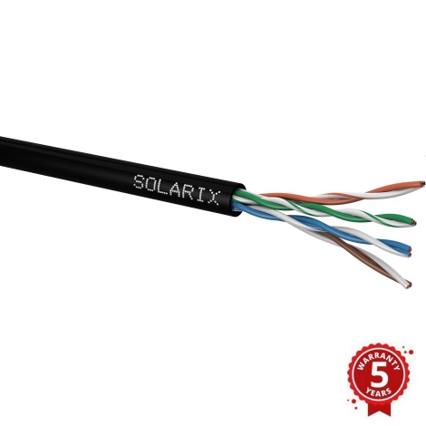 Solarix - Zunanji namestitveni kabel CAT5E UTP PE Fca 100m IP67