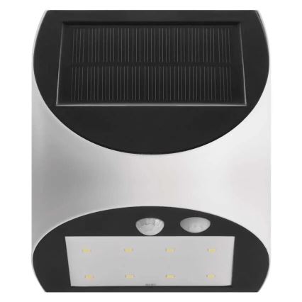 Solarna stenska svetilka s senzorjem LUMI LED/3,7W IP54 bela