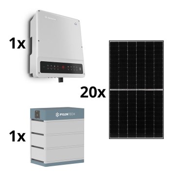 Solarni komplet GOODWE - 8kWp JINKO + 8kW GOODWE hibridni inverter 3f +10,65kWh baterija PYLONTECH
