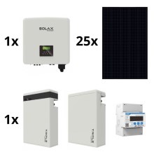 Solarni komplet: SOLAX Power - 10kWp RISEN Full Black + 10kW SOLAX inverter 3f + 11,6 kWh baterija