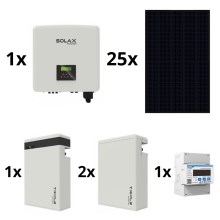 Solarni komplet: SOLAX Power - 10kWp RISEN Full Black + 10kW SOLAX inverter 3f + 17,4 kWh baterija