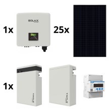 Solarni komplet: SOLAX Power - 10kWp RISEN Full Black + 15kW SOLAX inverter 3p + 11,6 kWh baterija