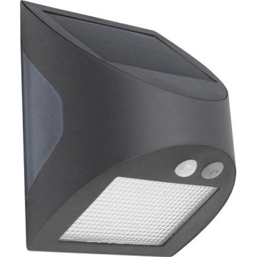 Solarno LED stensko svetilo s senzorjem LED/3W/3,7V 3000/4000K 1200 mAh IP54 antracitno
