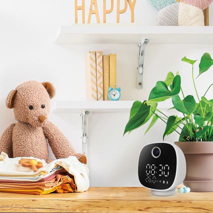 Pametna kamera z budilko, termometrom in LED lučko 1296p 3Mpx 5V Wi-Fi Tuya IP65