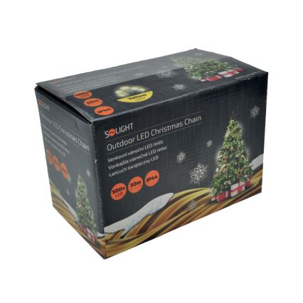 LED Božična zunanja veriga 500xLED/230V 50m IP44 topla bela IP44