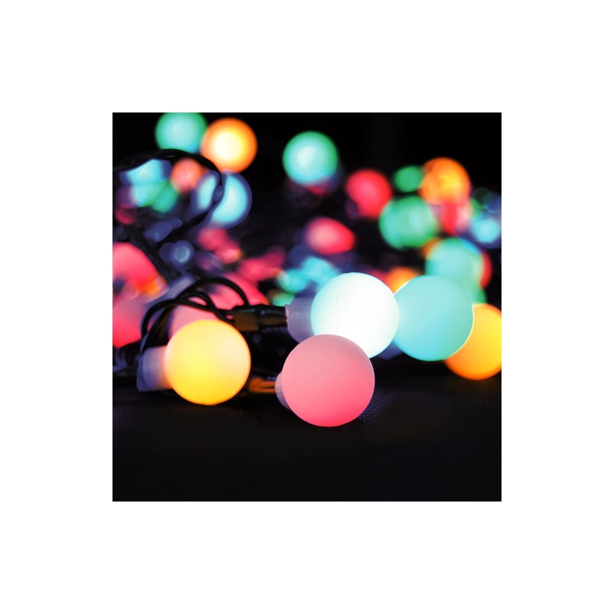 LED RGB Zatemnitvena zunanja božična veriga 20m 200xLED/230V + daljinski upravljalnik IP44