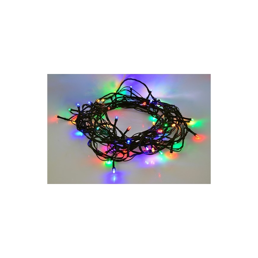 LED Zunanja božična veriga 100xLED/8 funkcij 13m IP44 multicolor