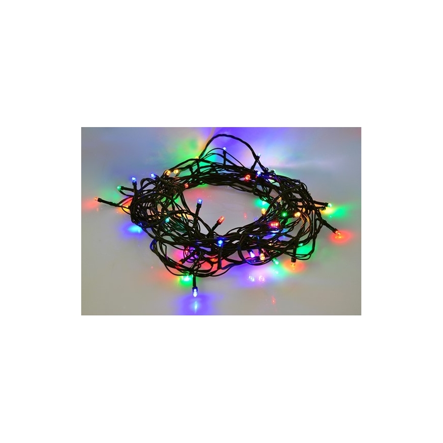LED Zunanja božična veriga 100xLED/8 funkcij IP44 13m multicolor